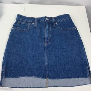 Madewell Step hem jean skirt sz 27